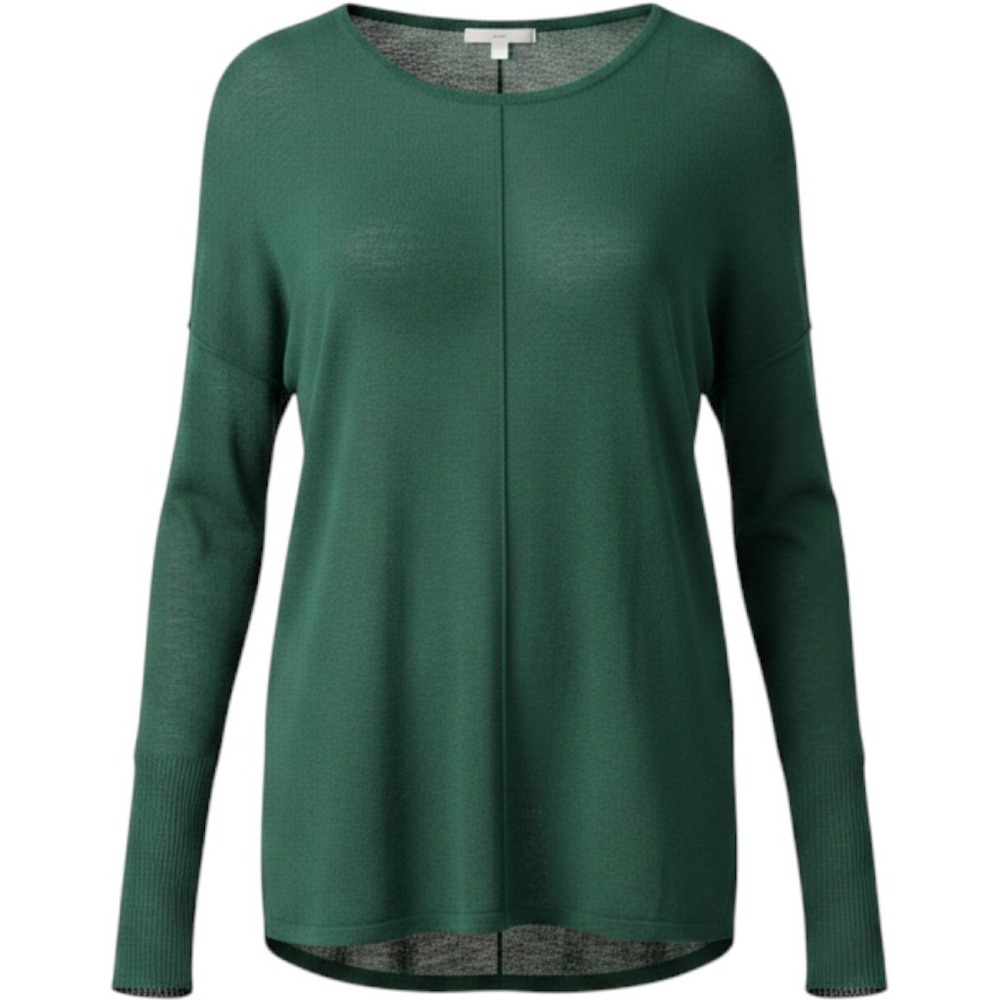 H&M Knit Pullover Women Small Green Lightweight Seam Detail